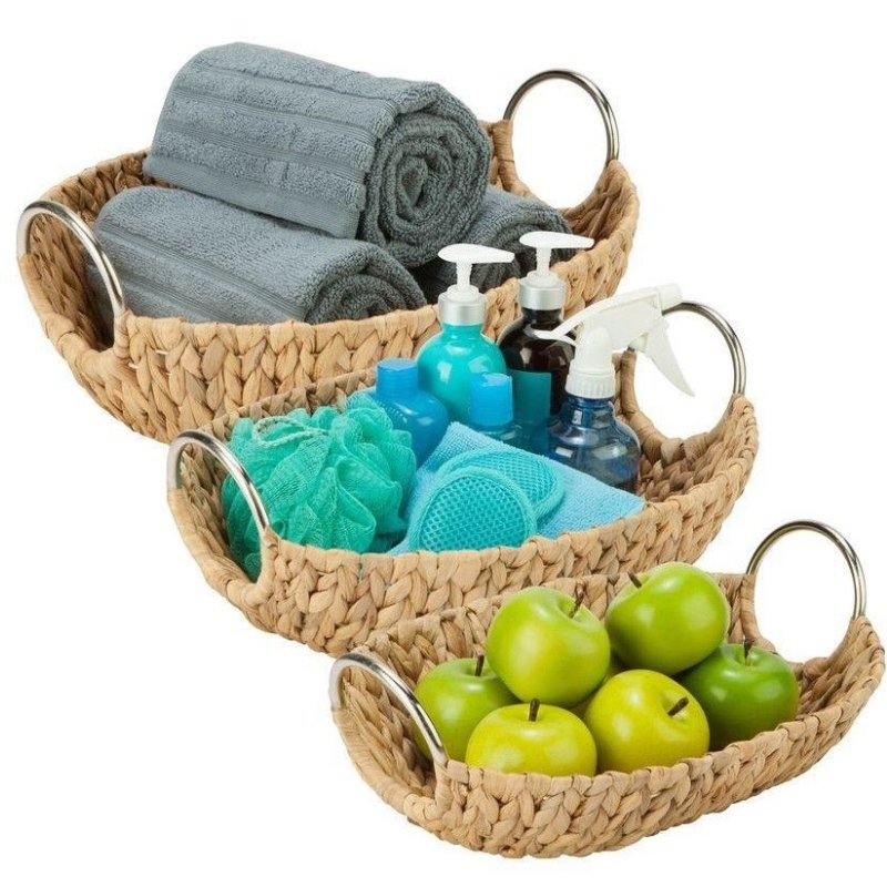 Oval Water Hyacinth Basket